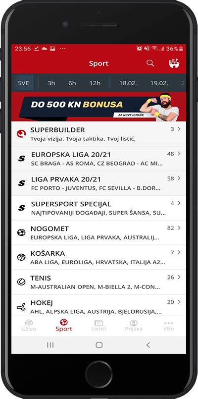 supersport aplikacija za android